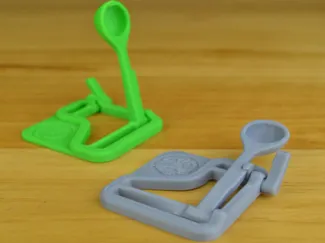 3D printed catapult launches projectiles
