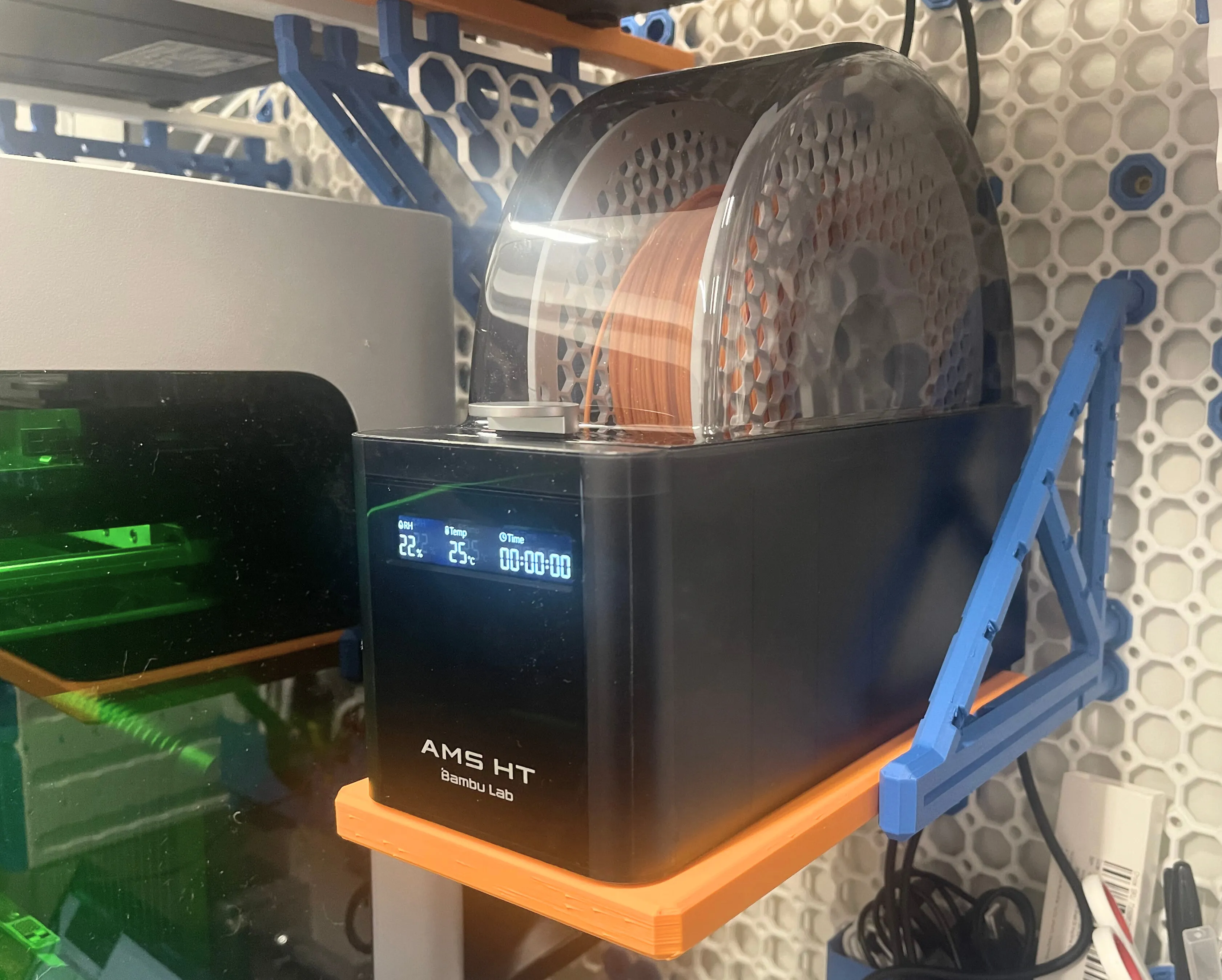 AMS / AMS 2 Pro Multiboard Tilting Shelf - Free 3D Print Model - MakerWorld