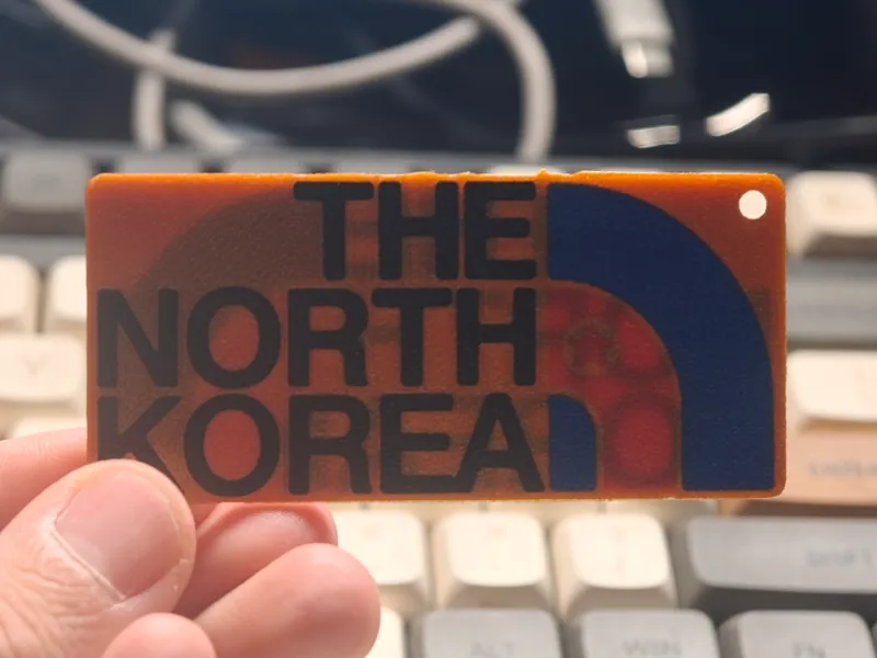 THE NORTH KOREA双面钥匙扣