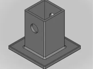 Blank Trailer Hitch Cover