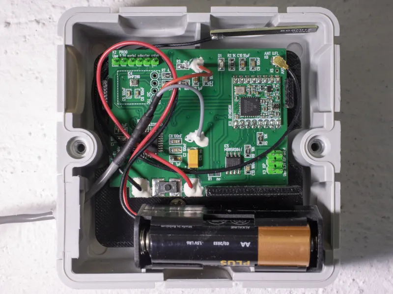 Mounting plate for LoRa Pulse Counter (gas meter)