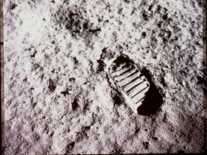 Footprint on the moon