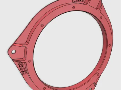 Membrane holes Toyota 6_5 inch speaker mount