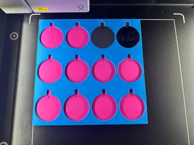 50mm Round, 2mm Thick M1 Ultra Engraving Jig 
