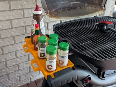 Modular BBQ Spice Rack – Weber Q3100 Compatible