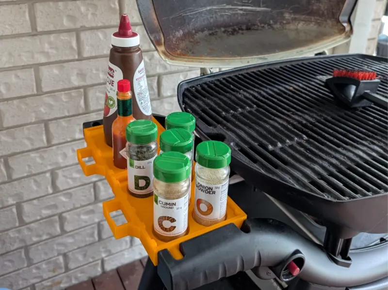Modular BBQ Spice Rack – Weber Q3100 Compatible
