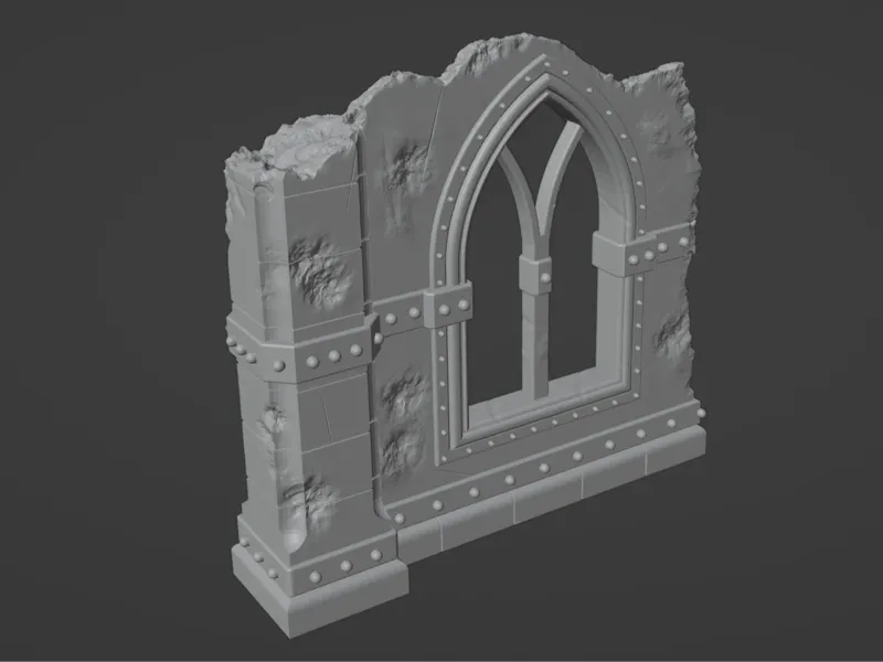 Ruined Gothic Wall