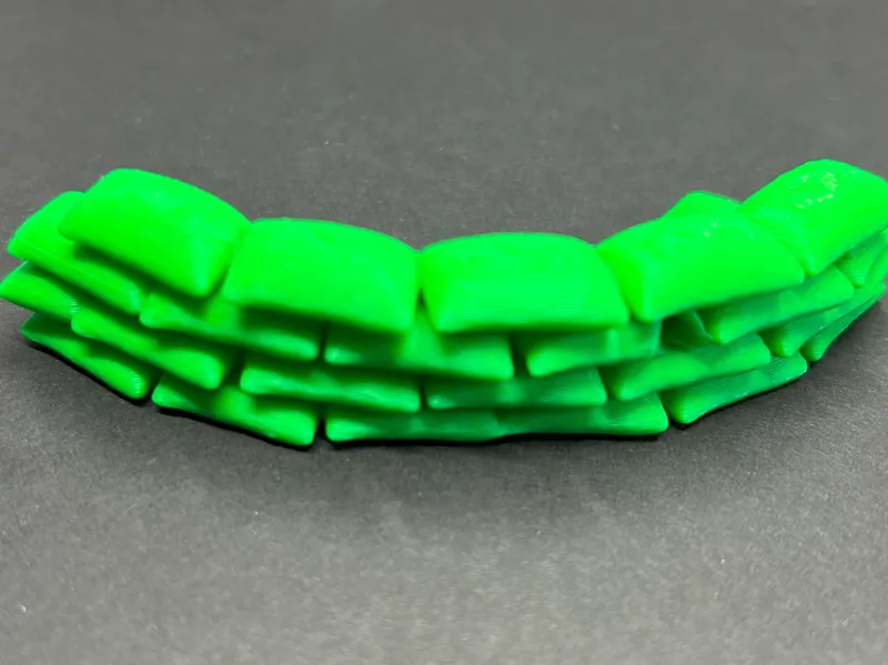 3D-Printed Curved Sandbag Barrier 