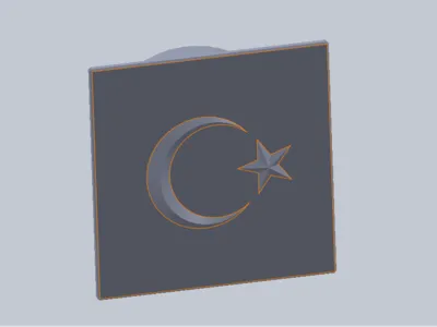 Crescent Moon and Star