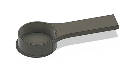 Coffee spoon with 52mm press