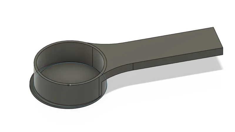 Coffee spoon with 52mm press