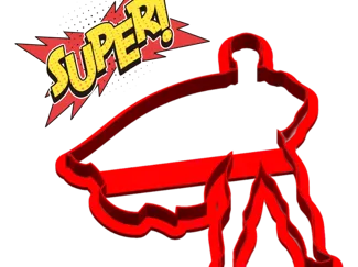 Superman Stance Cookie Cutter
