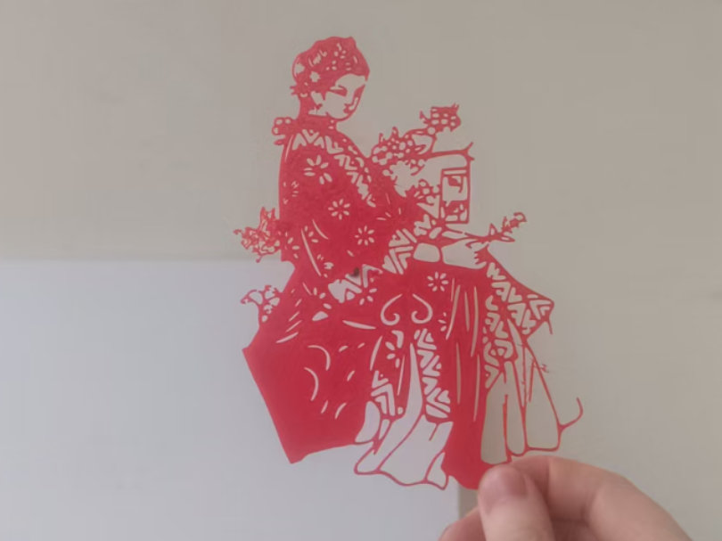 金陵十二钗剪纸窗花