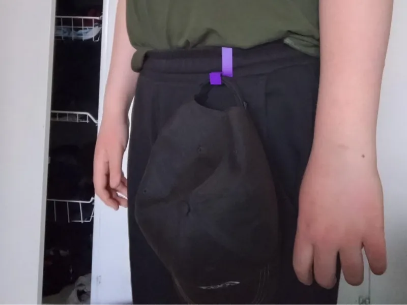 Pants hat holder