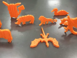 cut a hinge for articulation in one command