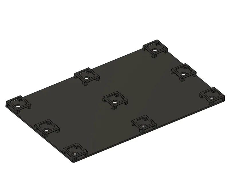 Universal Cable Tie Mounting Plate Wire Organizer
