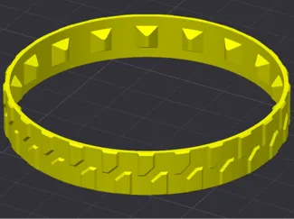 Forklift Tracks Chain V3 CyberBrick Silent Grip