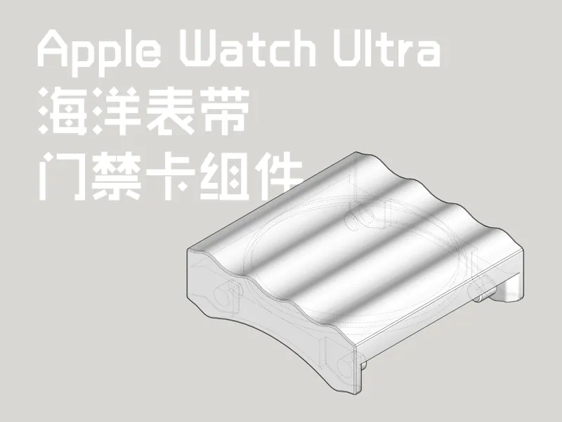 Apple Watch Ultra 海洋表带门禁卡组件