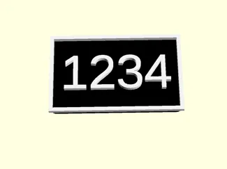 House Number Sign
