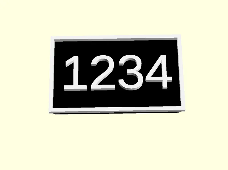 House Number Sign