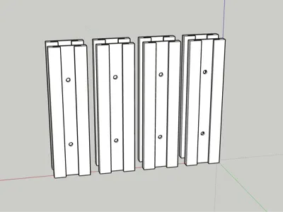 8mm Wide COB Strip Light Slotted Mount