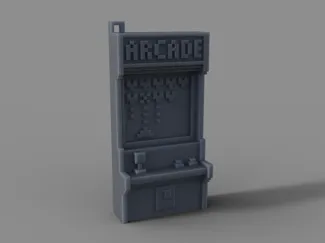 Pixel Arcade Keychain – Miniature Retro Machine