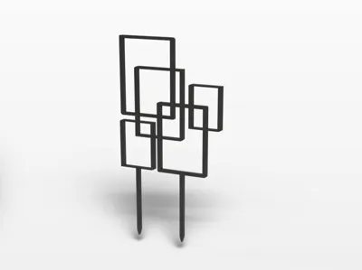 Rectangular Plant Support