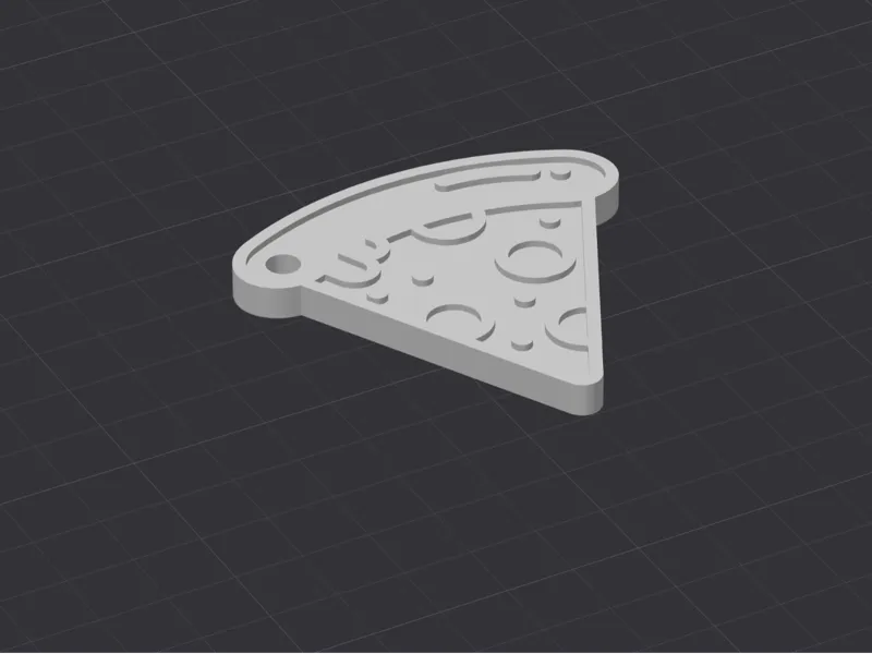 Pizza Slice Keychain – Fun & Cheesy - NFC Option