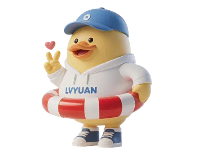 Duck in a Life Preserver