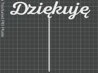 Topper Dziękuję