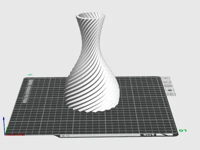 Modern Spiral Vase