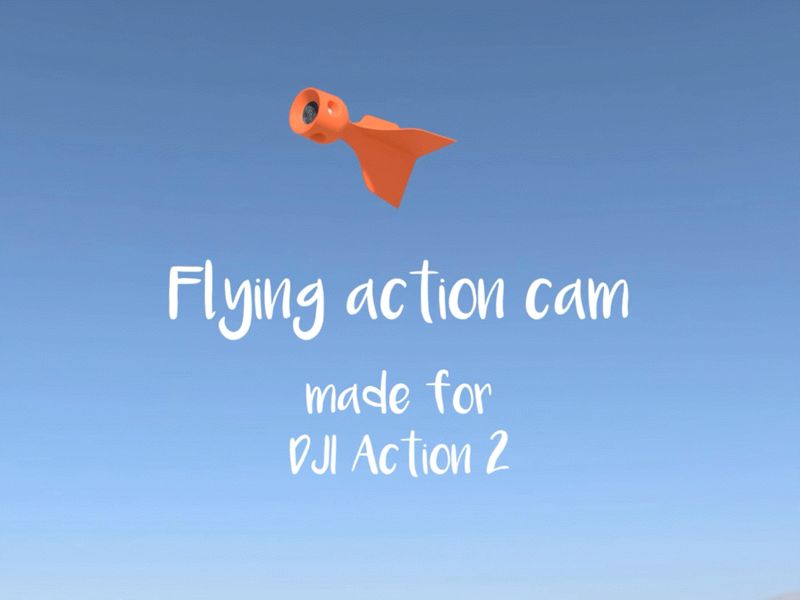 Flying action cam for DJI Action 2