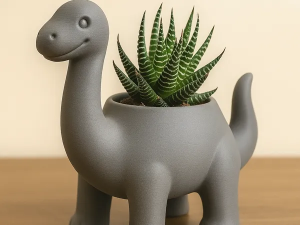 Cache-pot dinosaure