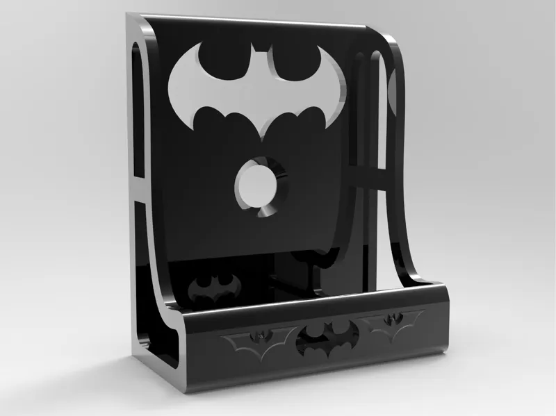 Batman remote mobile holder Free 3D print model