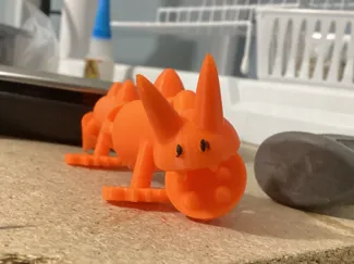Low-poly articulating dragon
