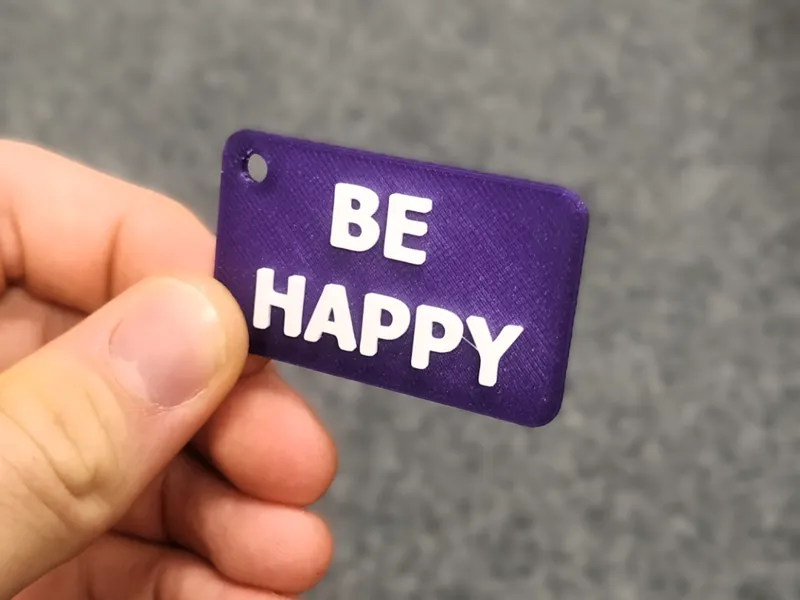 Be happy keychain