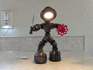 PipeKnight, A 3D printed robot pipe lamp
