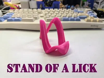 phone stand of a lick