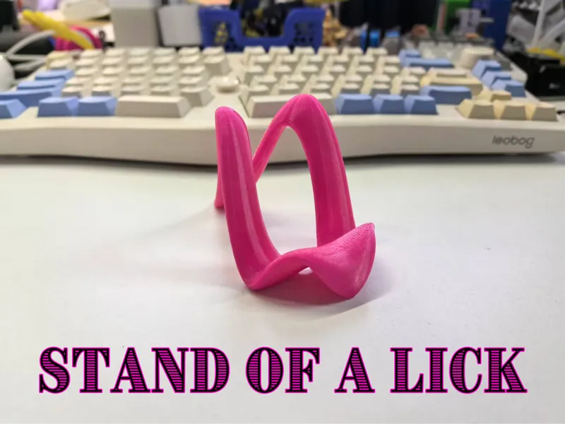 phone stand of a lick
