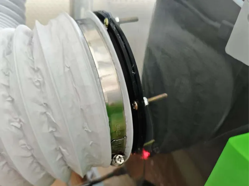 120mm透明膜排口连接法兰 