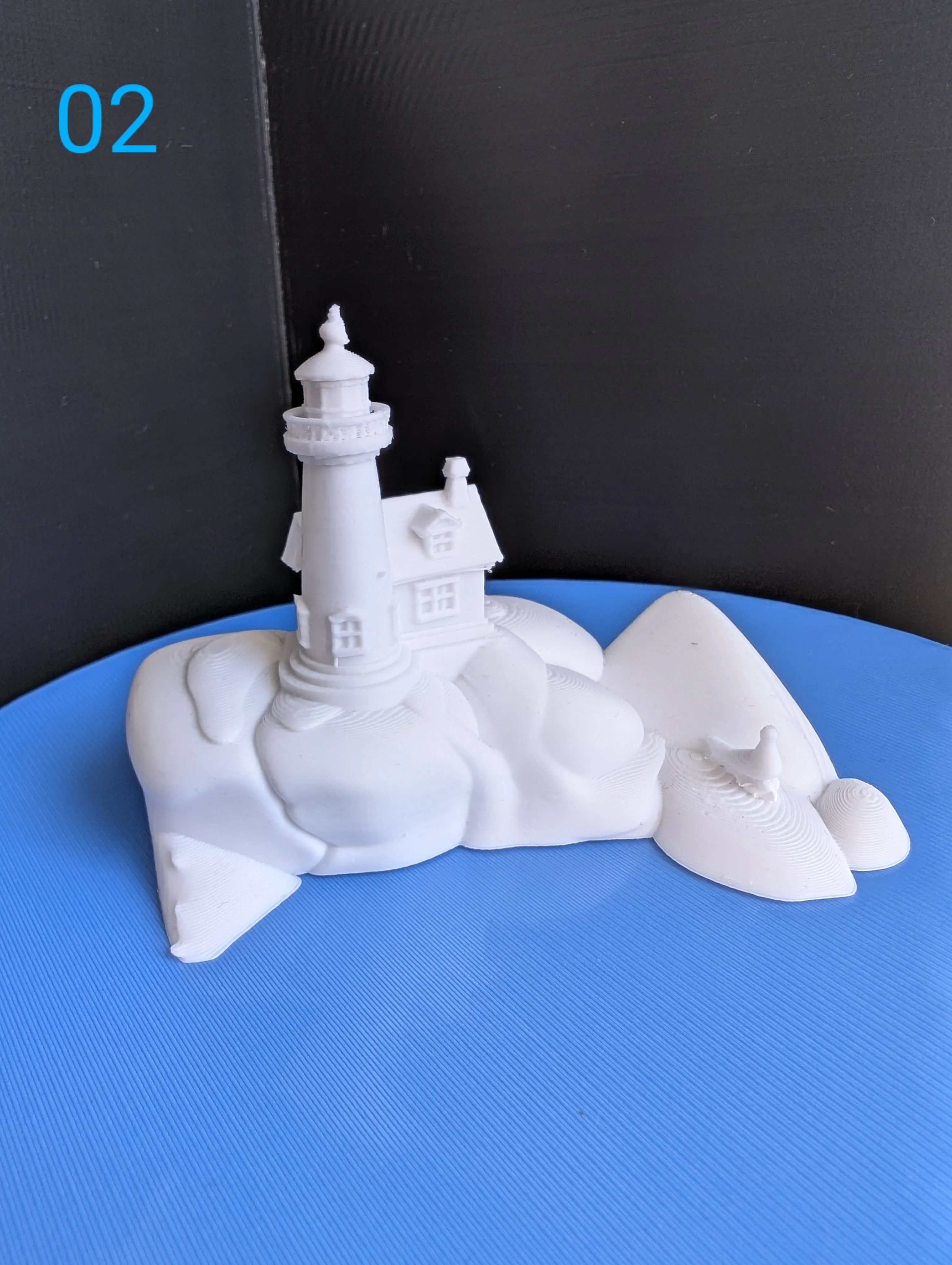 Lighthouse On The Rocks miniature Collection - Free 3D Print Model ...