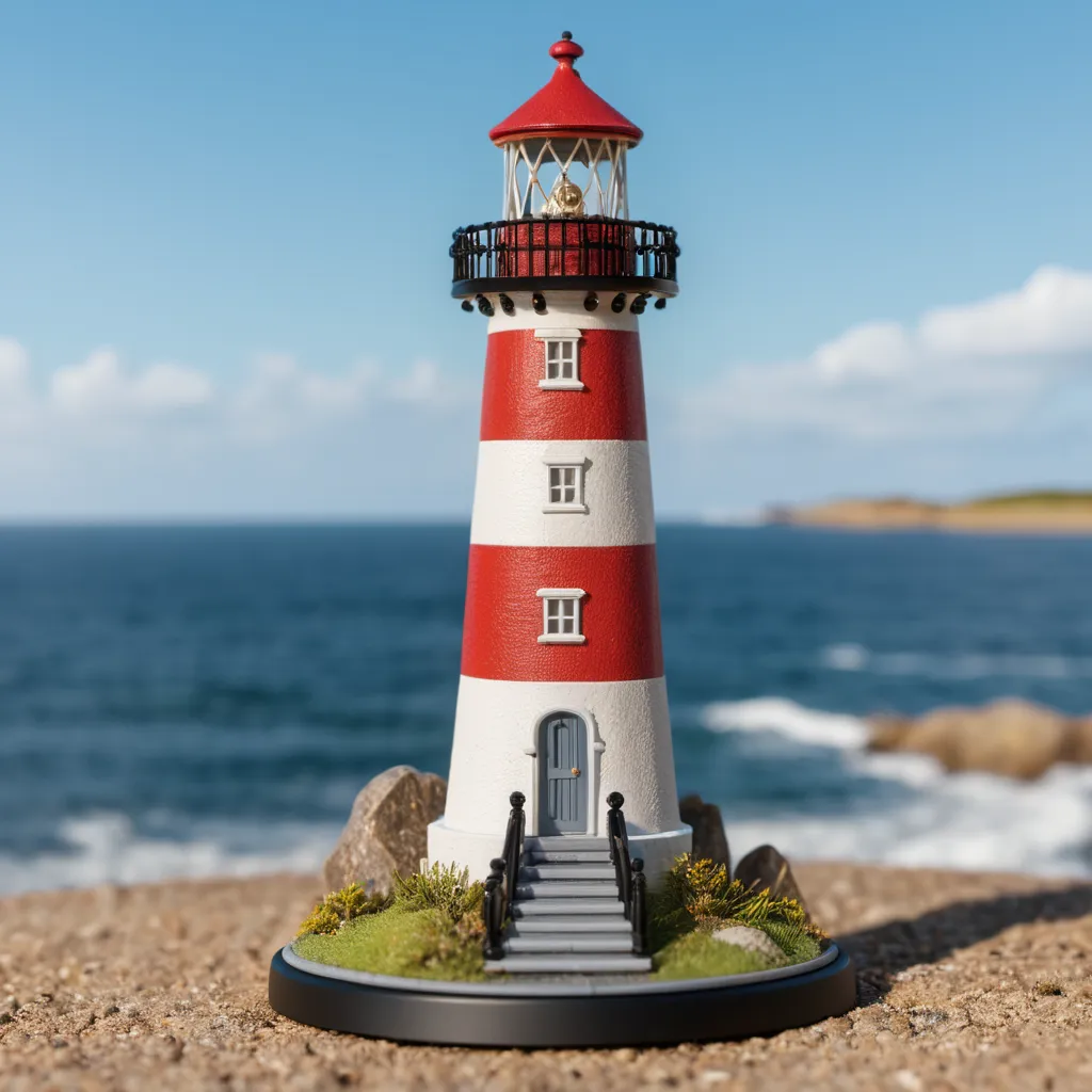 Lighthouse On The Rocks miniature Collection - Free 3D Print Model ...