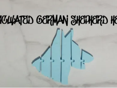 Articulated German Shepherd Head