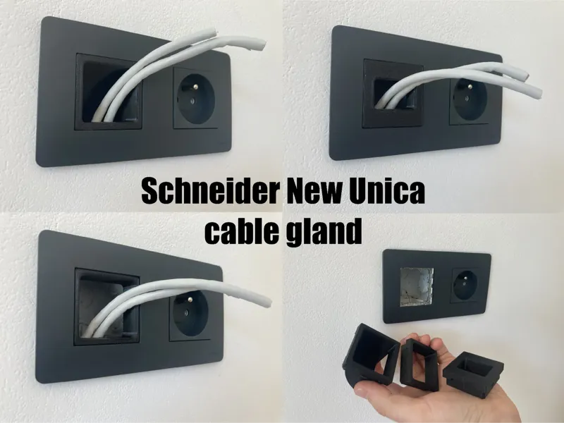 Schneider new unica - cable gland