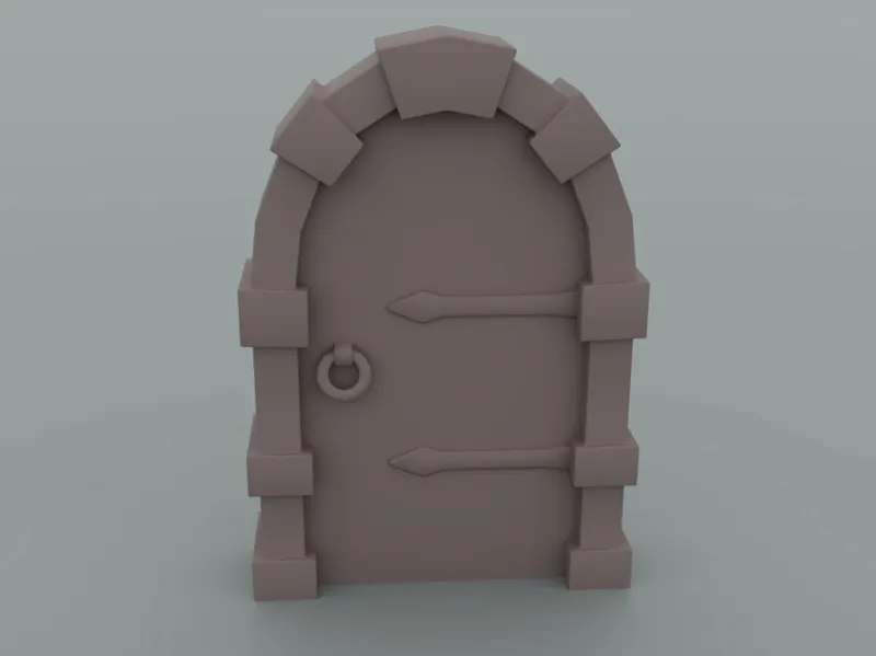 Door in toon style