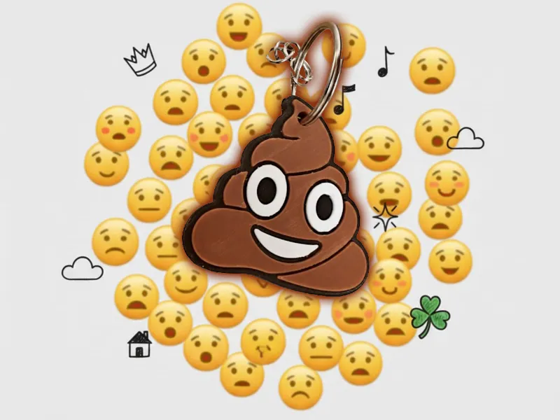 Poop Emote - Keychain