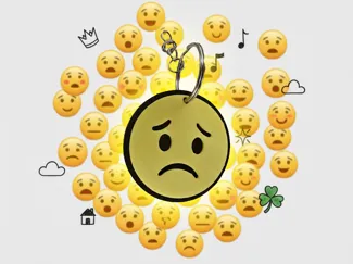 Sad Emote - Keychain
