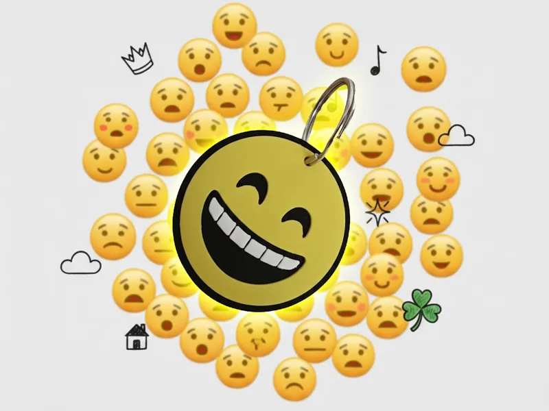 Smile Emote - Keychain