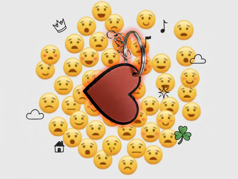 Heart Emote - Keychain