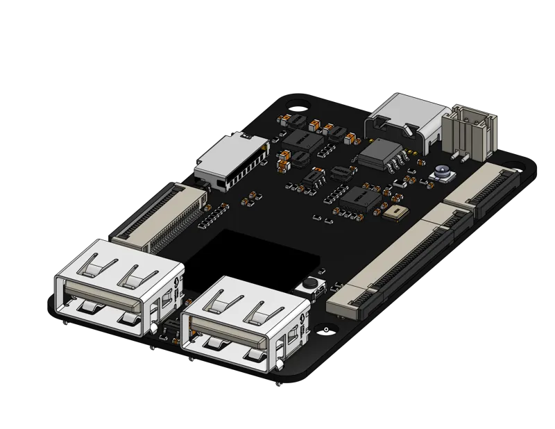 FLY Pi Lite V2.1 PCB 3D Model